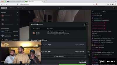 Drakeâs card got declined on streamð­