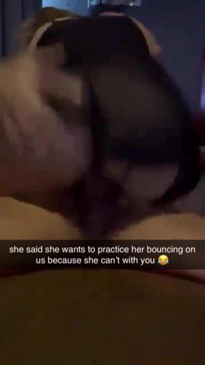 Your girlfriend just wanted to do a little practice.. Are you offended?