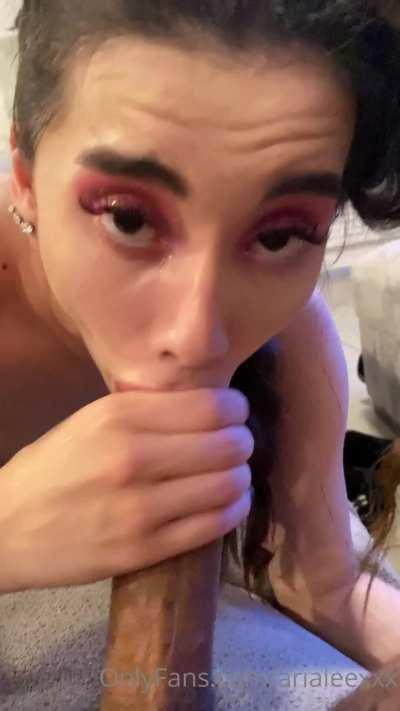 She swallows till the last drop