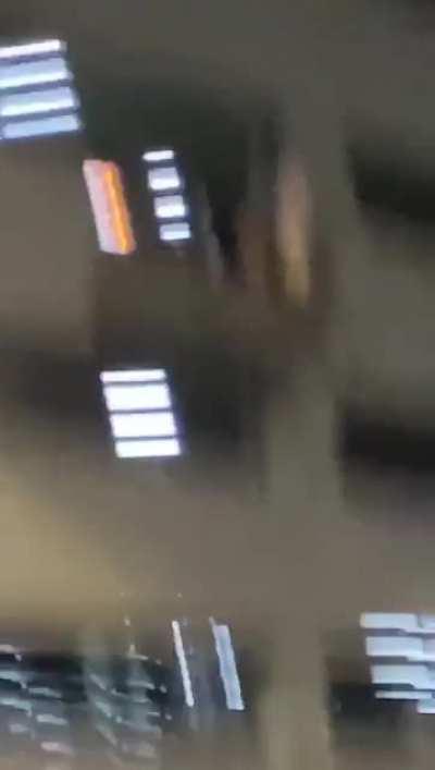 WCGW ramming a car inside 4 story-high parking lot,