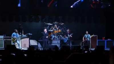 Rick Astley and the Foo Fighters perform 