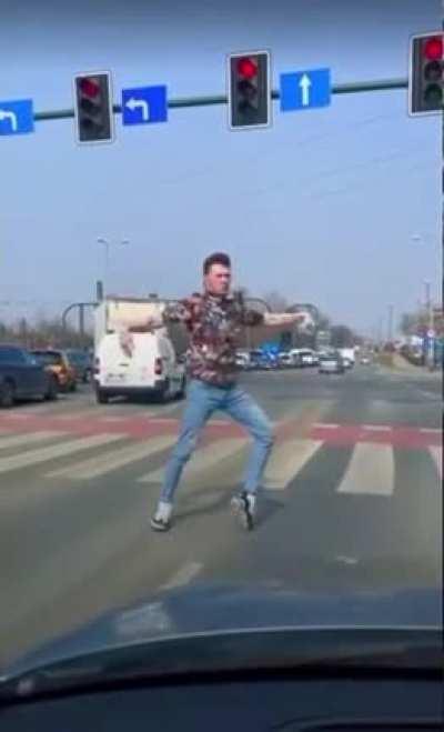 This guy's got some amazing moves!