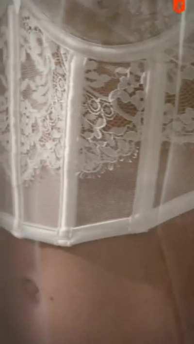 Nina Warink in lingerie