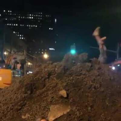 WCGW climbing a dirt hill while drunk