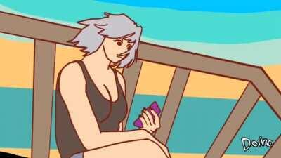 ANIMATED FEMPYRO HENTAI REACTION — SHE IS NOT HAPPY