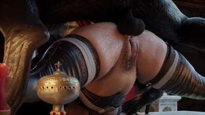 Holy nun forever corrupted by a giant werewolf load (tdontran)