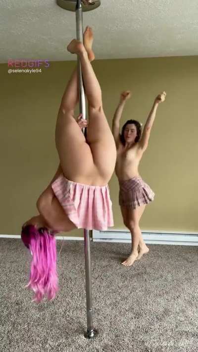 Just us Messing Around with a Pole and Getting Naked