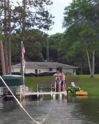 HMRB while I ski on stilts