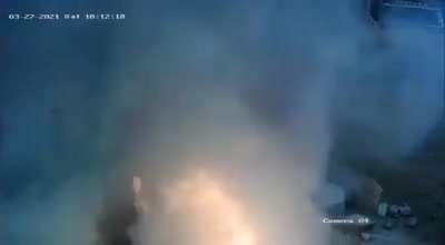 He Was Revving The Engine While Refueling