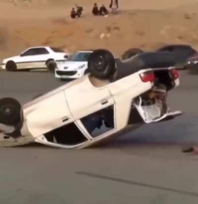 Car stunt gone wrong