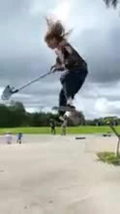 Amazing tricks on a scooter