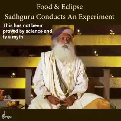 While there is no proof that food is affected by an eclipse, this video may be proof that an eclipse can affect your brain in a subtle way.