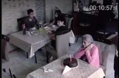 Woman celebrating her own birthday alone