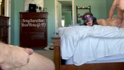 Hubby loved watching me play with this couple