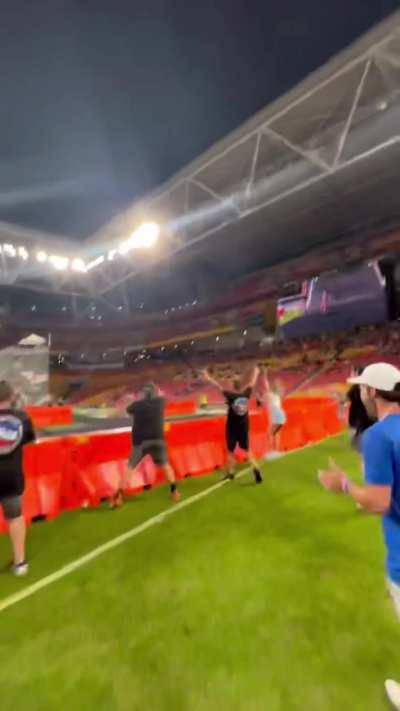 First public tripple bakc flip on motorbike.