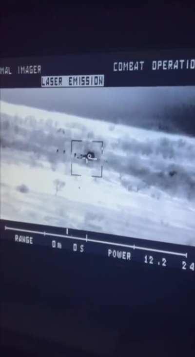 STUGNA-P ATGM fired at target. Ukraine 2023