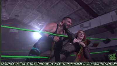 Had to throw in the pose first before the kiss