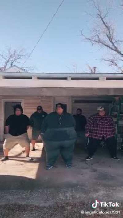 A group of chads showing off their moves
