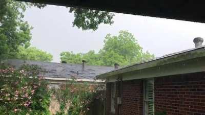 Quick afternoon shower from the patio