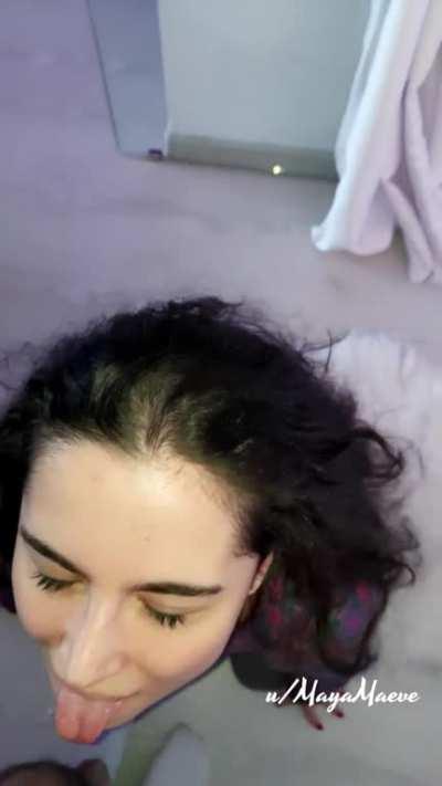 I was speechless at how big his load was