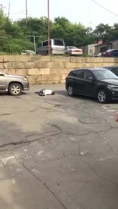 When the game glitches and spawns you in the sky.