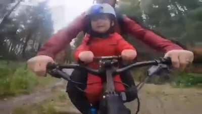 Chuckles McGee goes for a bike ride