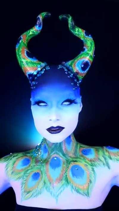 30 hours+ total working time on all makeup and horns.