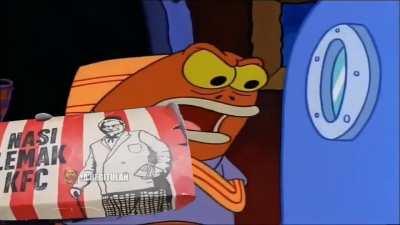 Nasi lemak KFC moment...