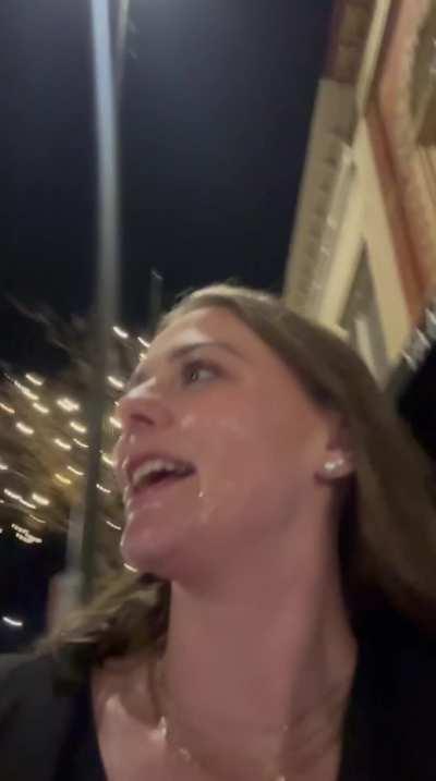 dared to walk around with a facial ;)