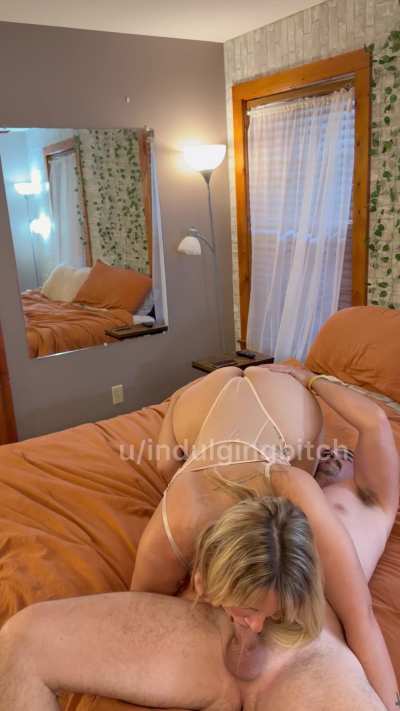 Love sucking and licking his throbbing 6” cock