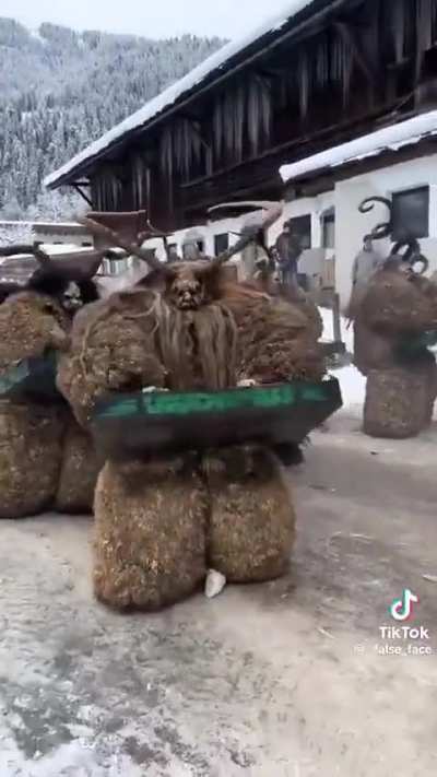 Krampus march in Austria