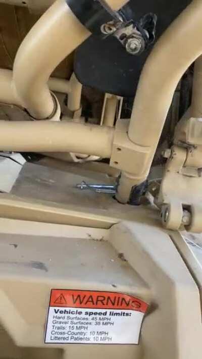 22’s hooked us up with an extract, crew chief had a cool helmet and you can’t see it on camera but I am fully erect