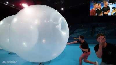 How does the ball stay like that?