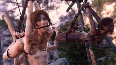 Lara and Sheva on a relaxing adventure (FatCat17)