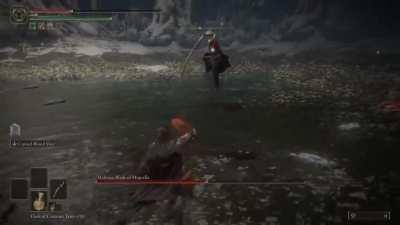 I didn't know my square button was apparently mapped to Malenia's thrust attack