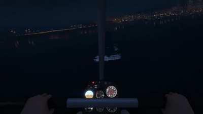 Landing an Ultralight on the Kosatka at Night