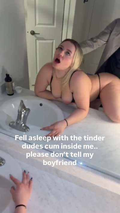 Cheater gf takes a big load