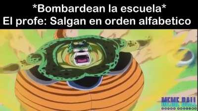 *Bombardean la escuela*