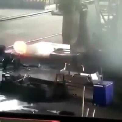 When you are not sure the hydraulic press is secured.