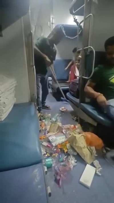 Not OC - Too much trash in Train