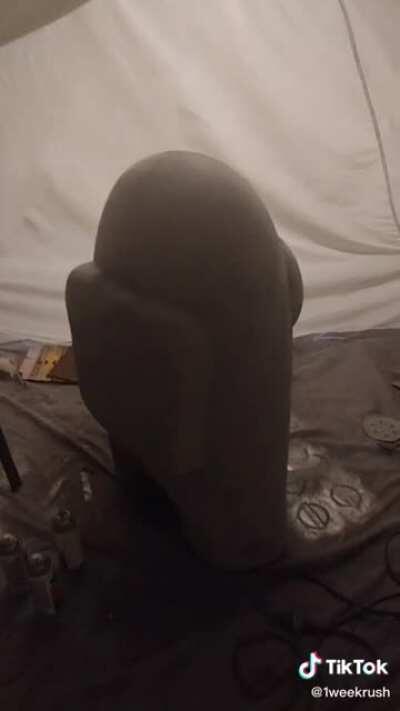 Man 3D prints a life size model of a crew mate. (Credit: 1weekrush - tik tok)