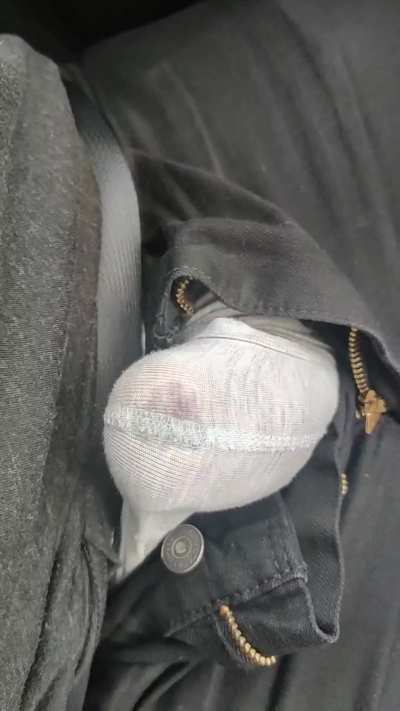 Tried to hold it until I got home!