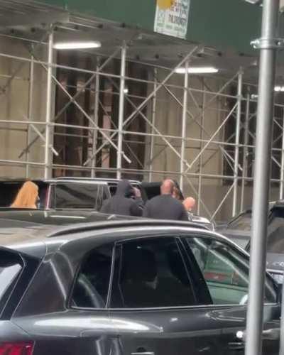 playboy cardi spotted hopping im the car with a red head groupie 🫣🤓😱