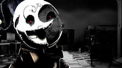 Security Breach loading screen in the style of GTA IV