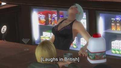 Christie teasing Eliot with her 