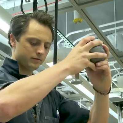 Non-Newtonian fluids turn into solids when pressure is applied