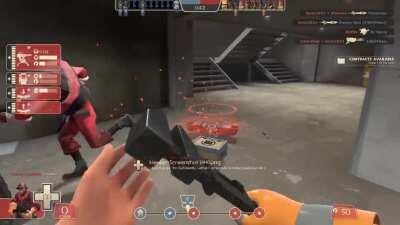 When you cant handle the telefrag so you go A pose to the floor.