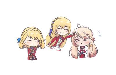 Sisterly Headpats Animation (King George V, Prince of Wales, Howe)