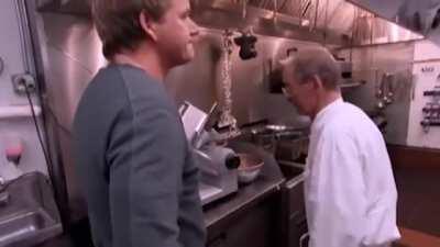 The manager's face at the end