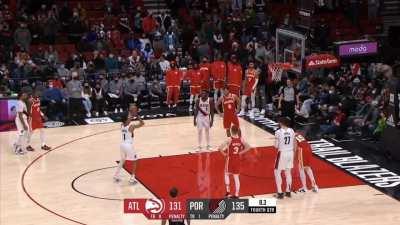 [Highlight] Anfernee Simons knocks down free-throws 7 & 8 to give him 43 in a win over the Hawks